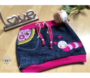 Stickdatei - Raupe Fransenappli